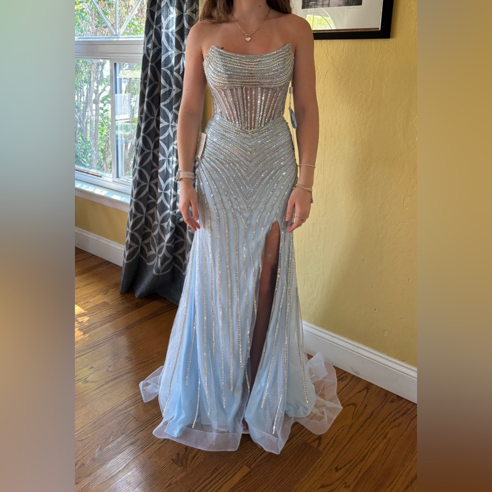 Colors Prom Dress Style#3568 Size 0 Light Blue